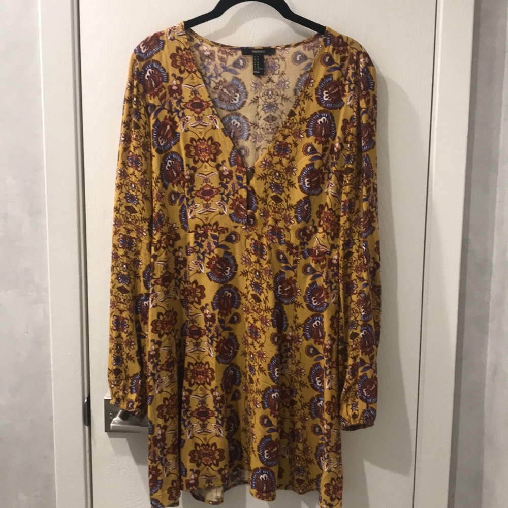 Boho Floral Mini Dress
